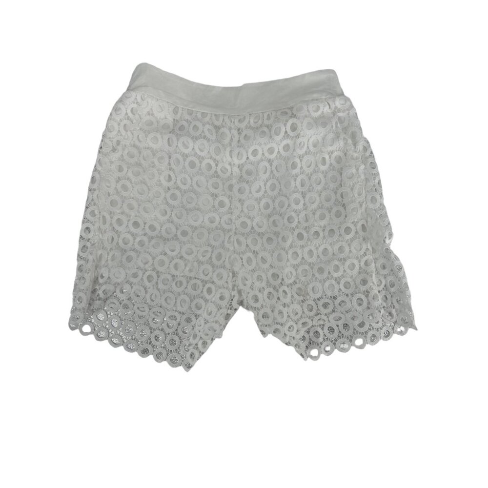 🐚 NWT White Eyelet Crochet 2-Piece Matching Set Resort Outfit L 🐚 - Picture 12 of 13